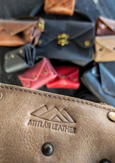 Handmade Leather Accordion Wallet Change Purse
