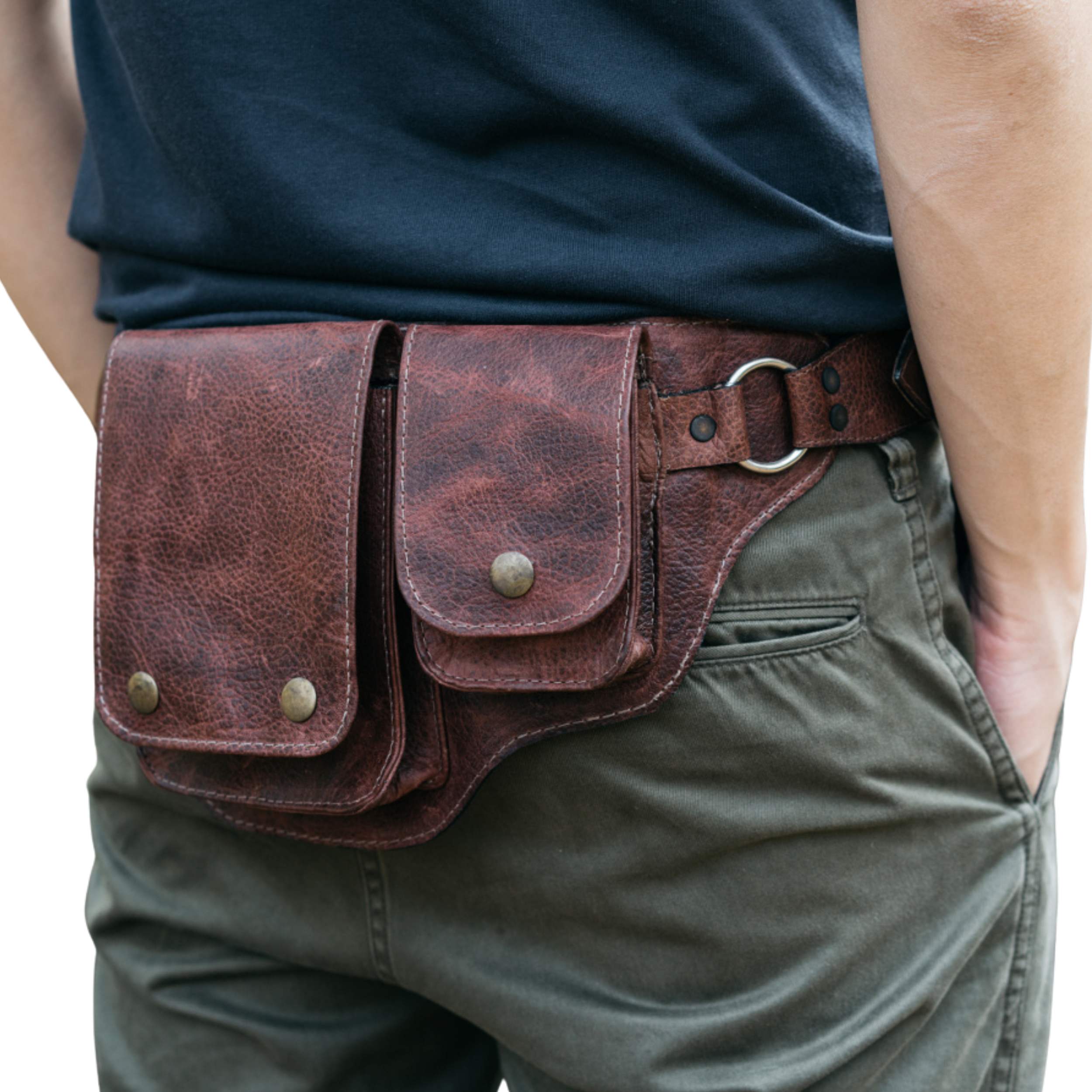 Leather Hip Bag Leather Waist Bag