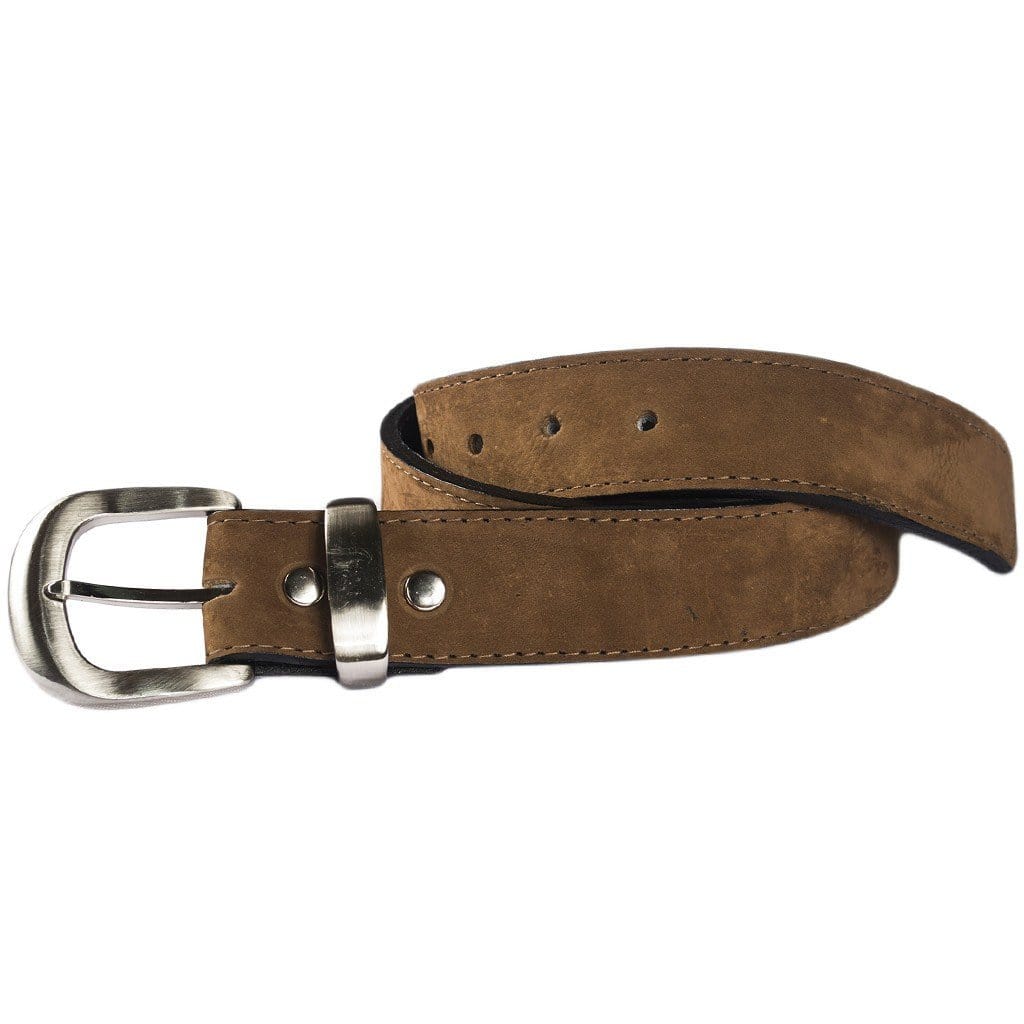 Caramel Brown Suede Leather Money Belt - Atitlan Leather