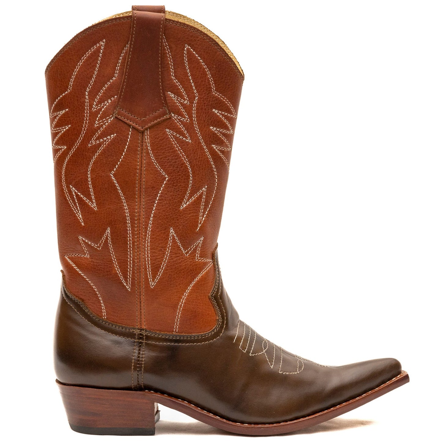 Pointed Cowgirl Boots - Atitlan Leather